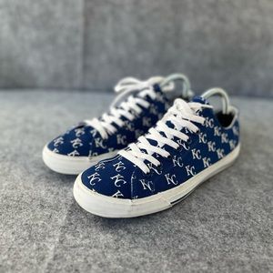 Kansas City Royals Athletic Sneakers, Blue and White, Women’s Size 10